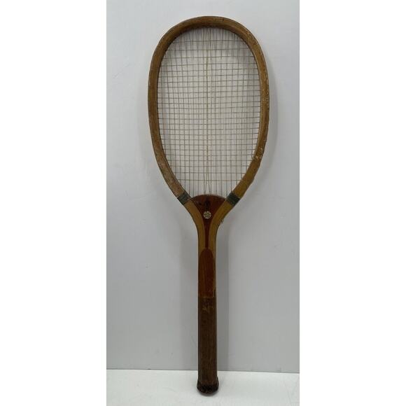 Antique 1900’s Wright & Ditson gut string Challenge Tennis Racket USA Pat - Picture 16 of 16